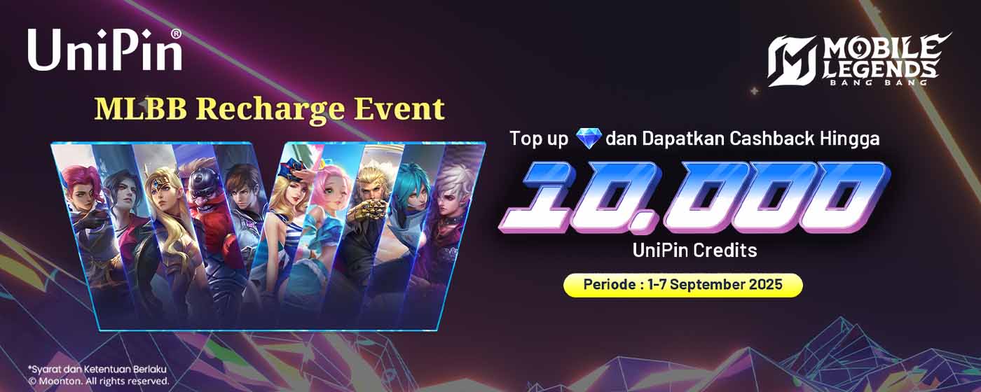 Mobile Legends: Bang Bang Recharge Event dapatkan Hadiah Menarik dan Cashback hingga 10.000!